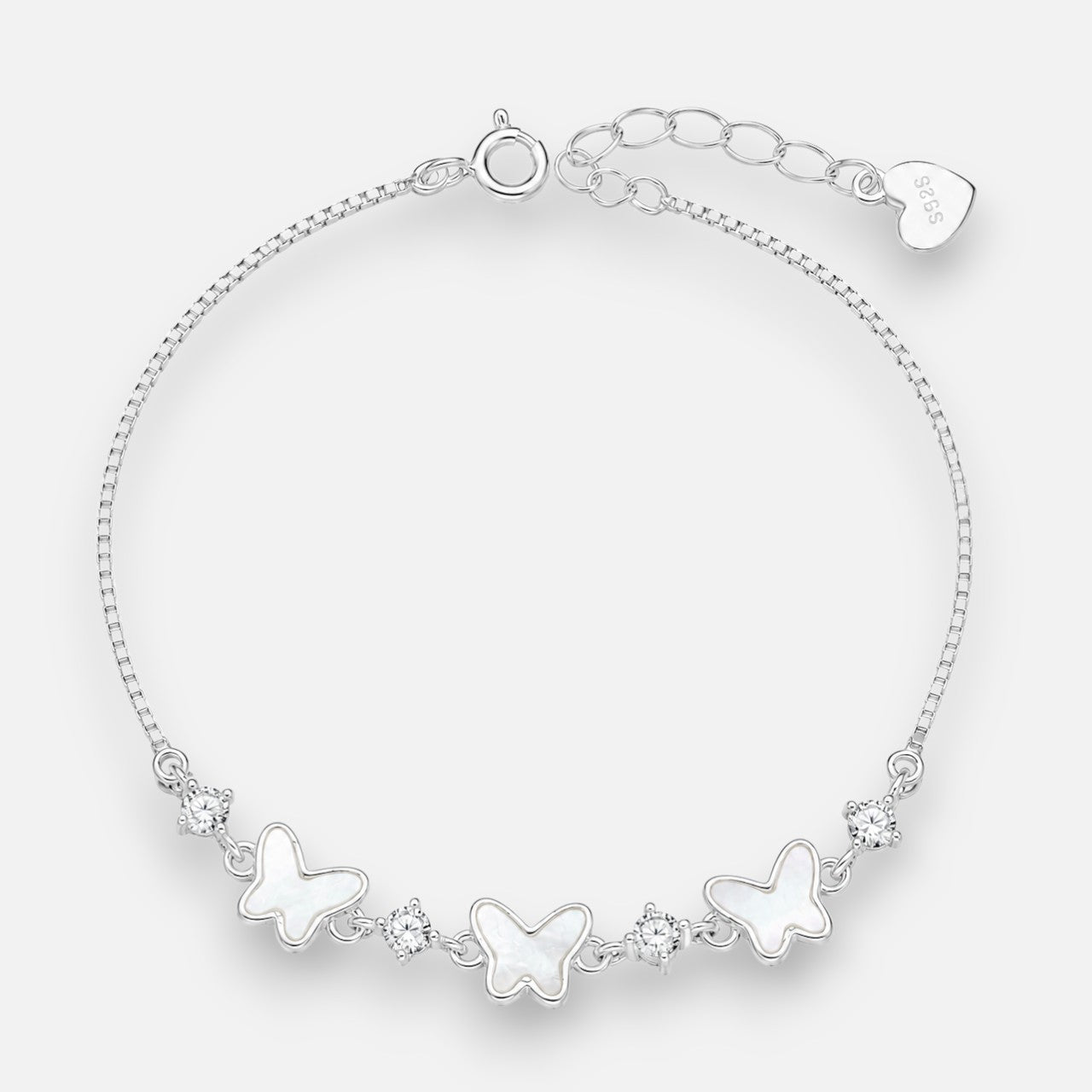 Pulsera Mariposas Nácar Circones