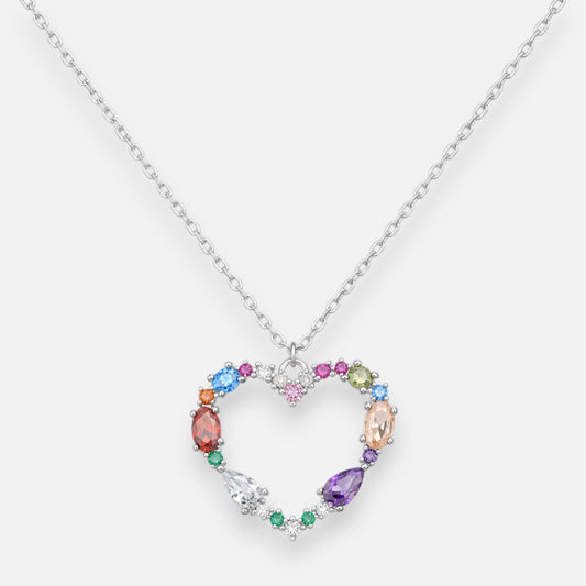Collar Corazon Circones Multicolor