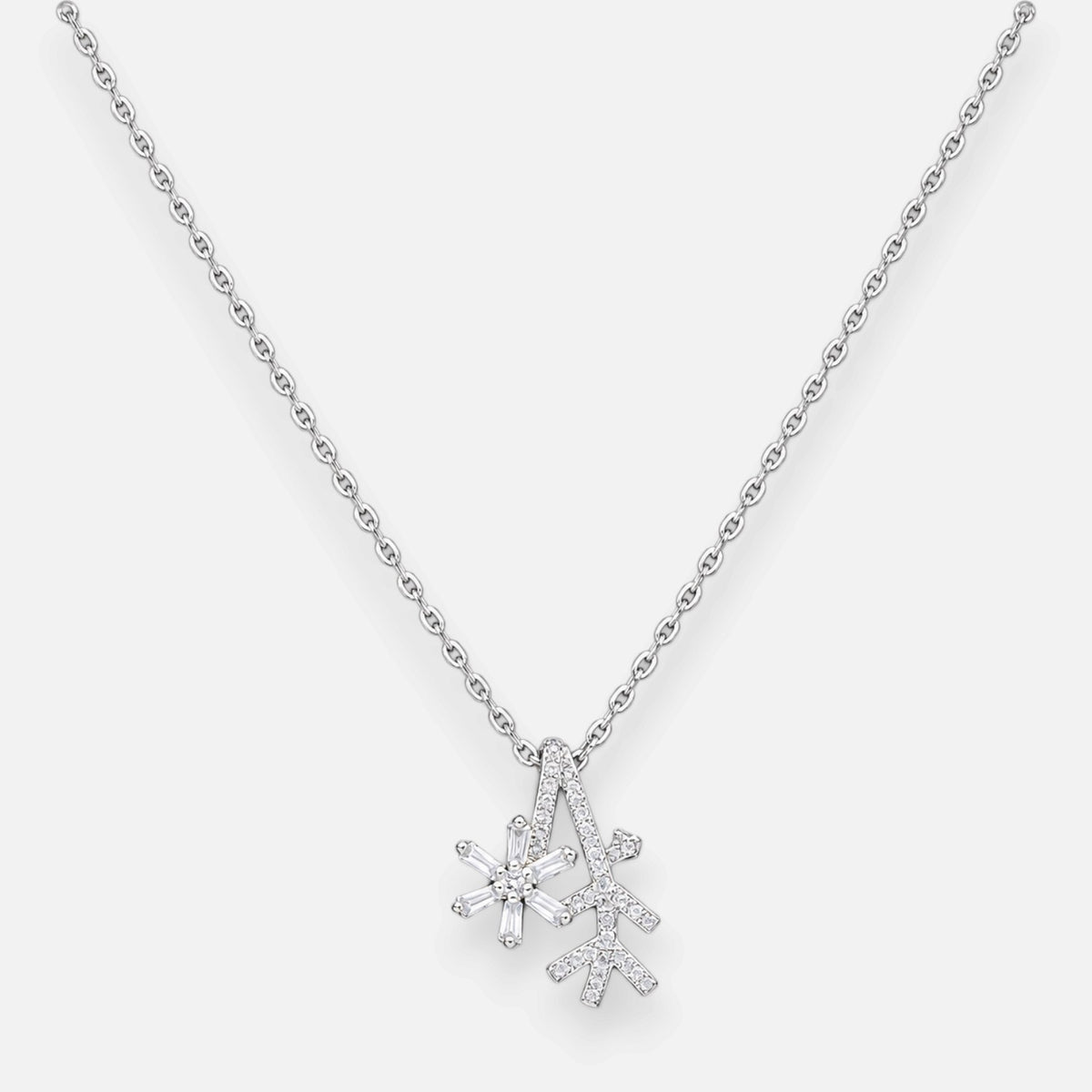 Collar Flor Espigas Circones Baguette