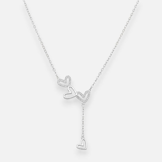 Collar Cascada Corazones
