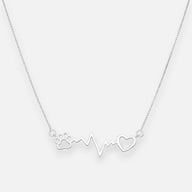 Collar Diagrama de Rayos Corazón  Patita