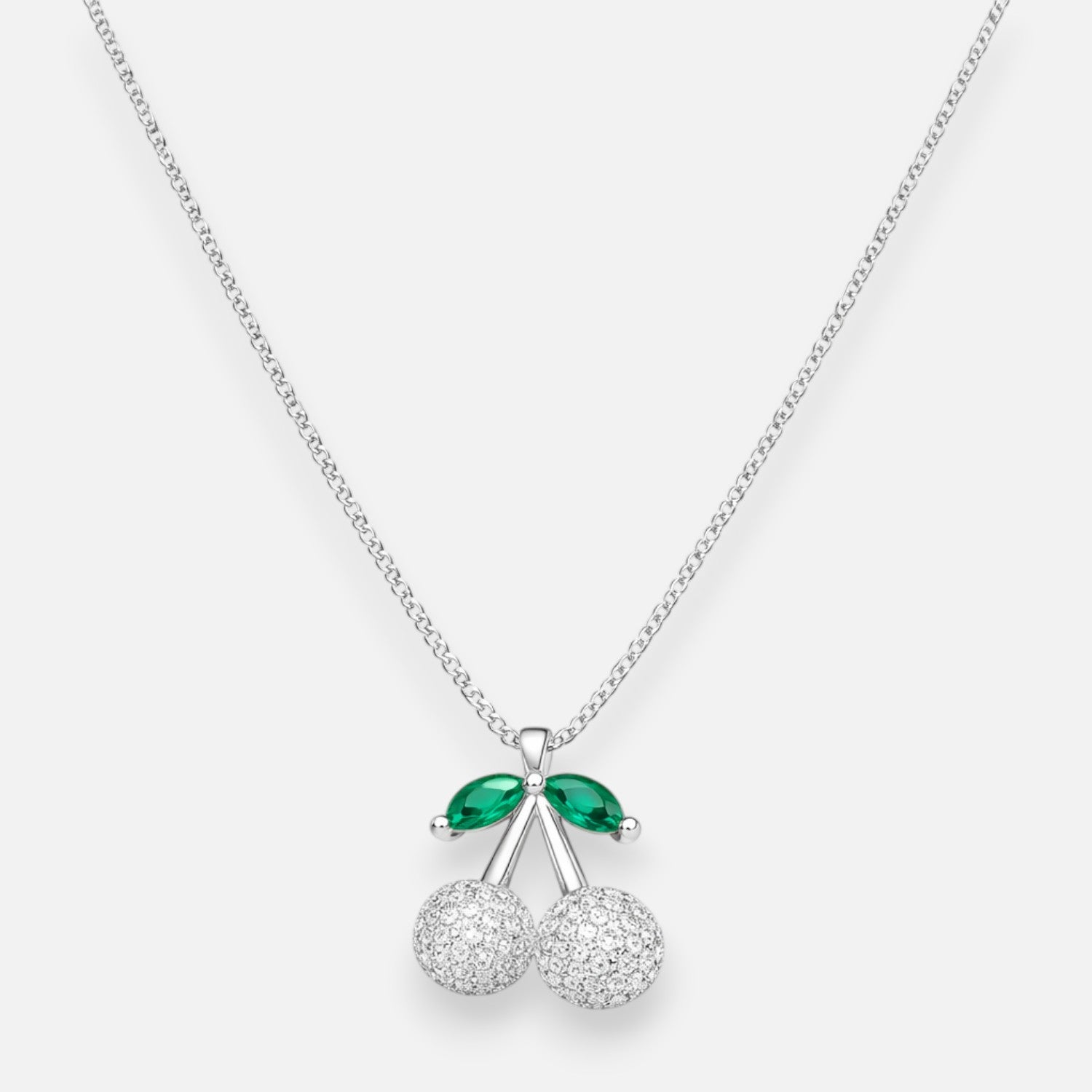 Collar Cereza Circones Esmeralda