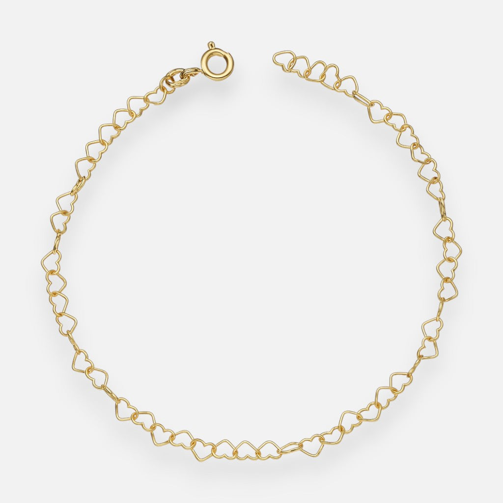 Pulsera Corazones Entrelazados