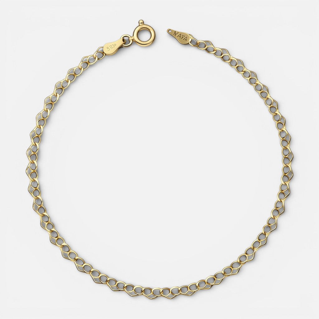 Pulsera Corazones Entrelazados