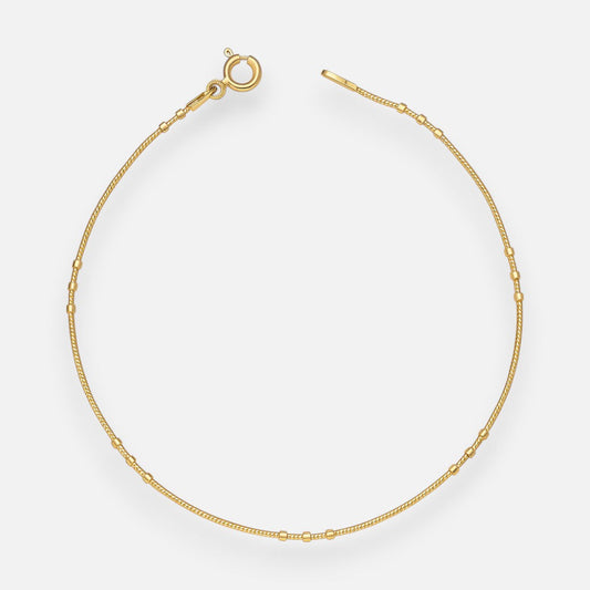 Pulsera Cola de Topo con Hexágonos