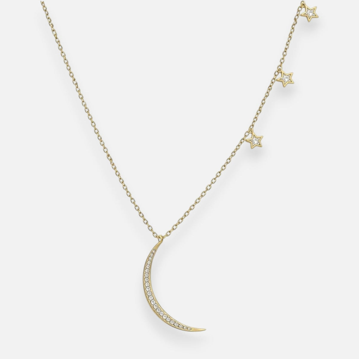 Collar Media Luna Estrellas Circones