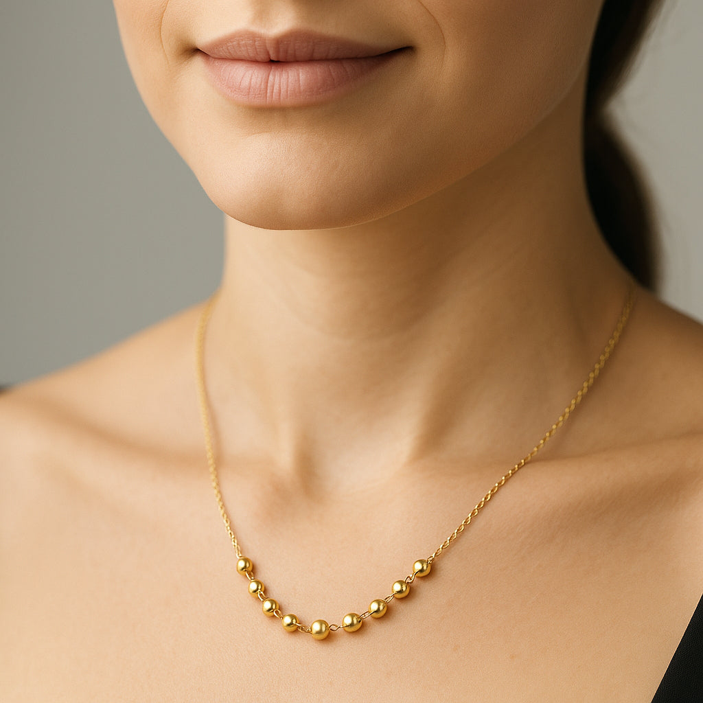 Collar Choker Tradicional con Esferas