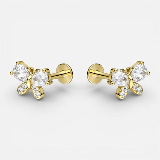 Piercing Flat Mariposa Circones