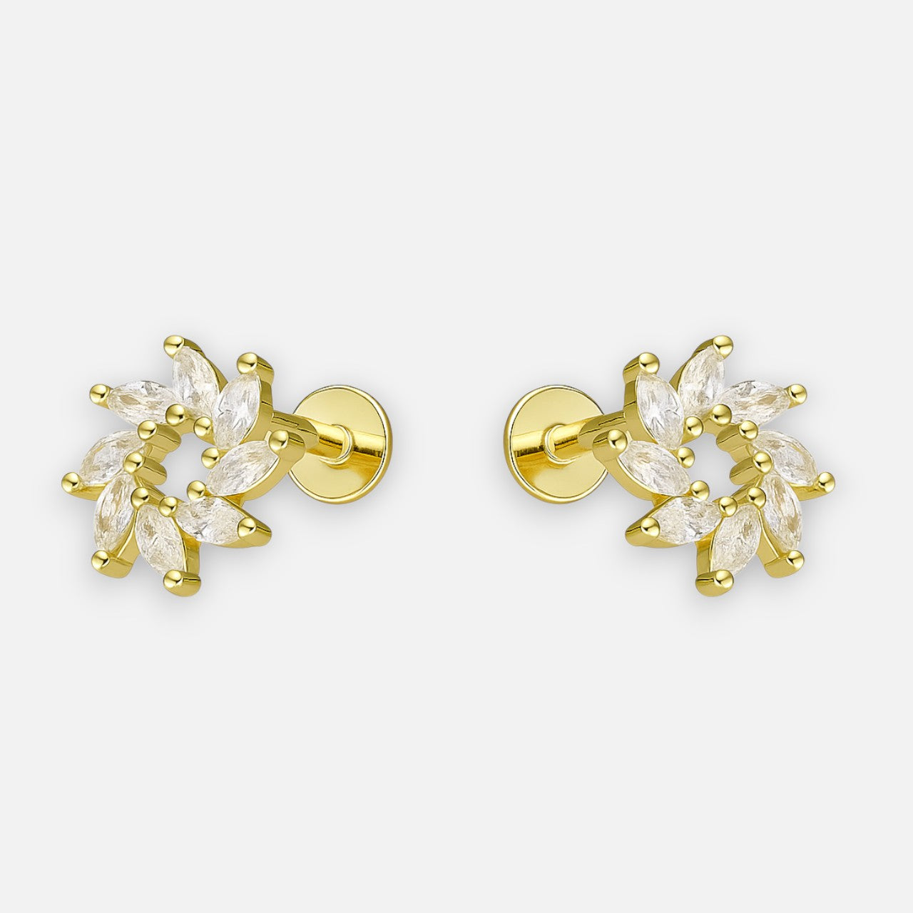 Piercing Flat Flor Circones