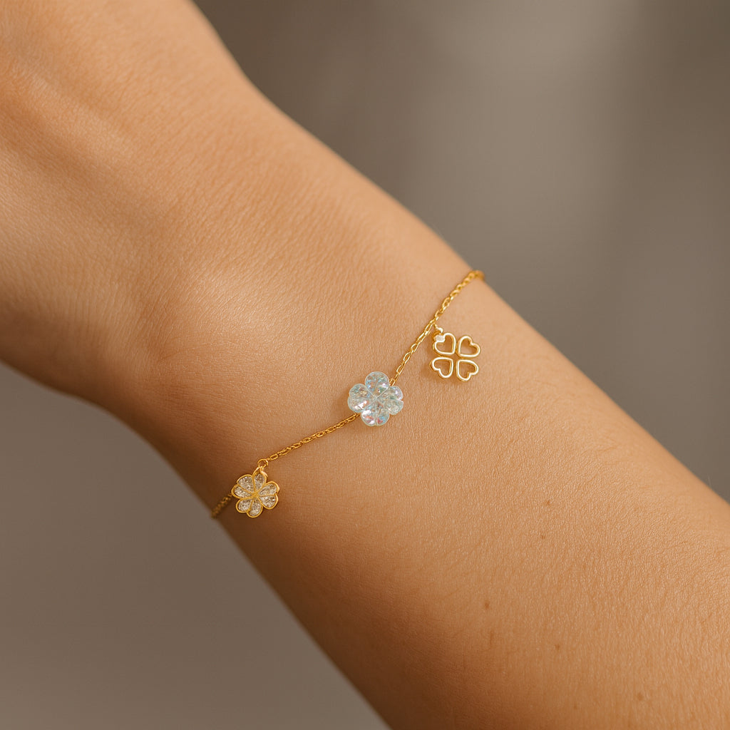 Pulsera Trébol de la Suerte Hecho con Cristal Swarovski® Circones