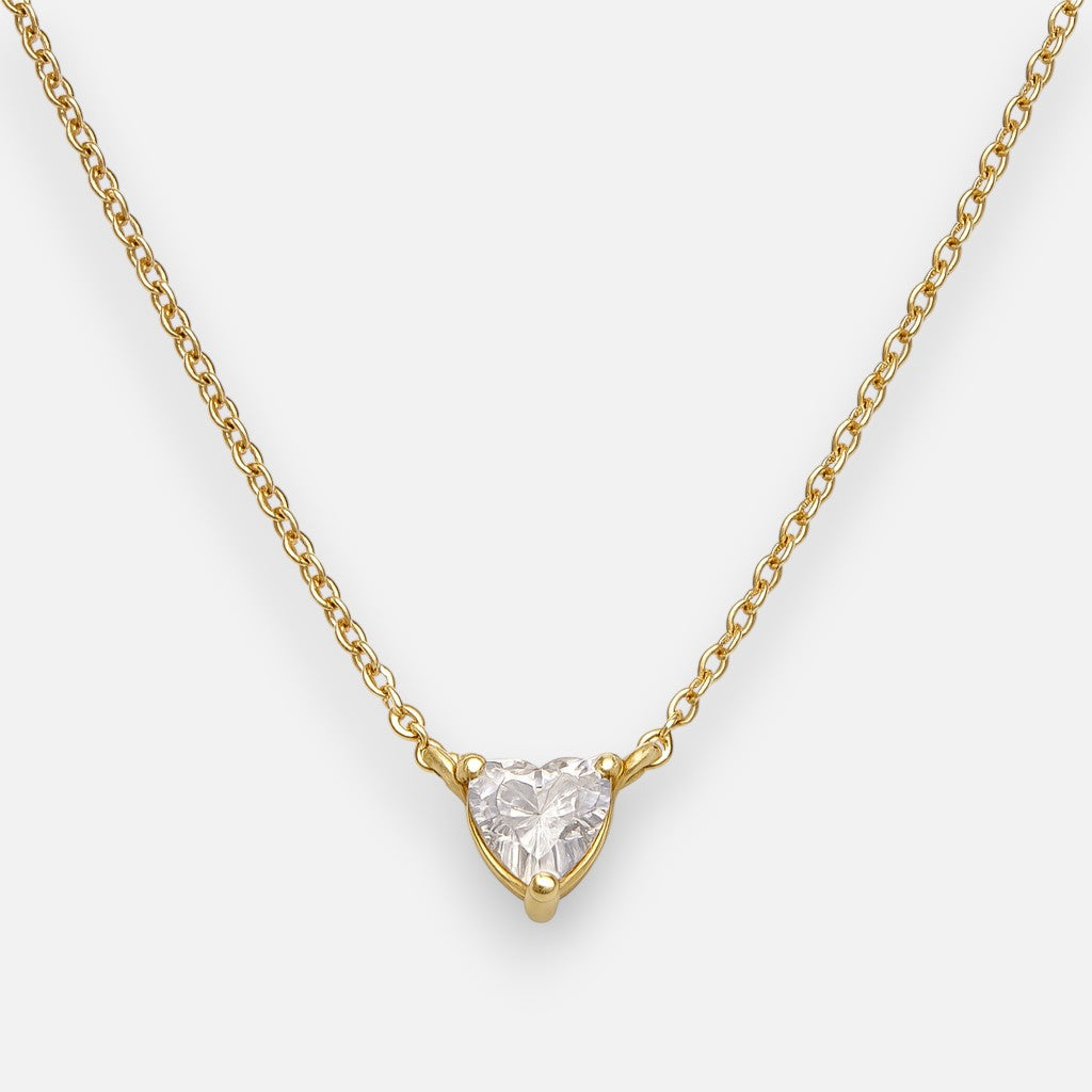 Collar Corazón Circón