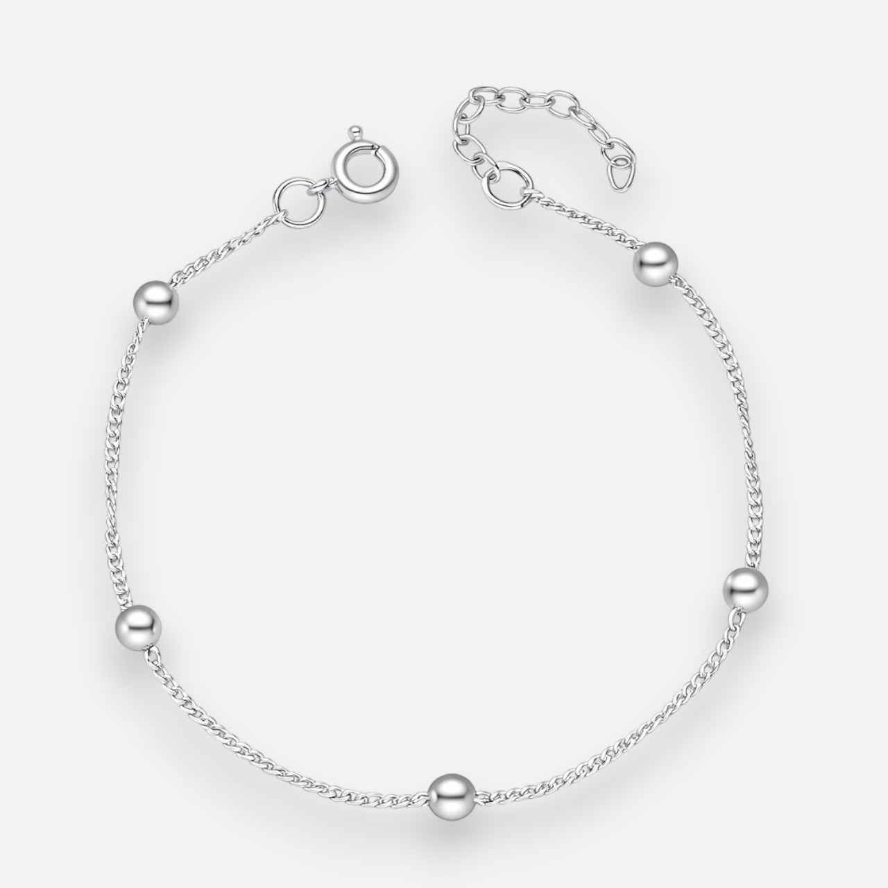 Pulsera Singapur con Esferas