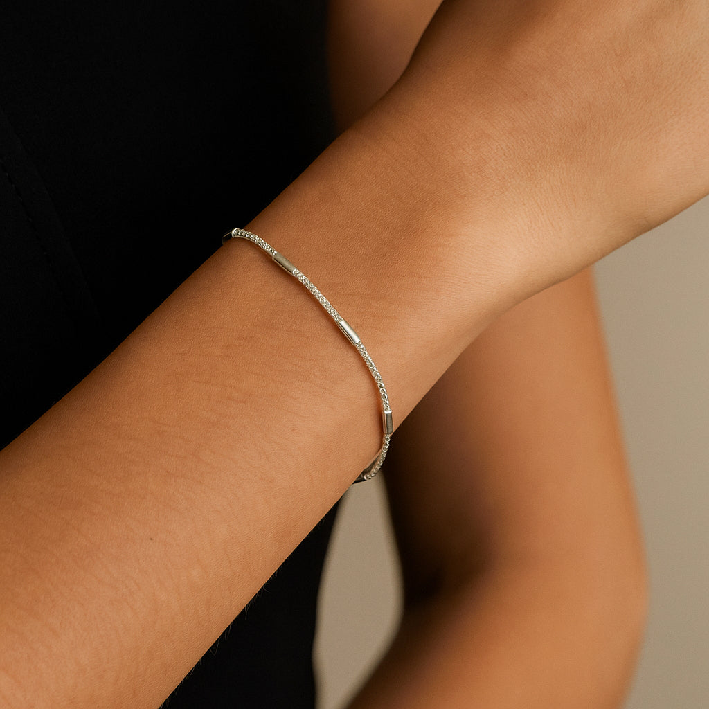 Pulsera Espuma Diamantada Palitos