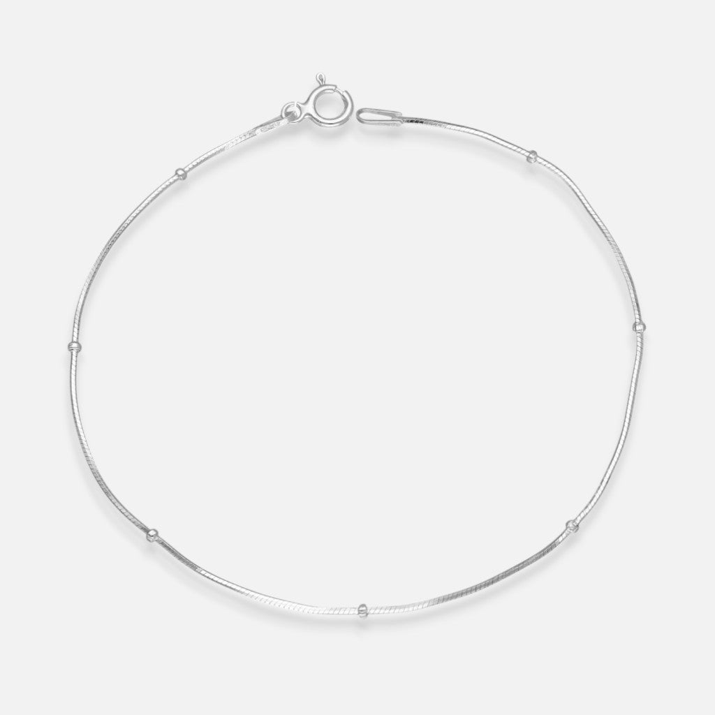 Pulsera Cola de Topo con Esferas