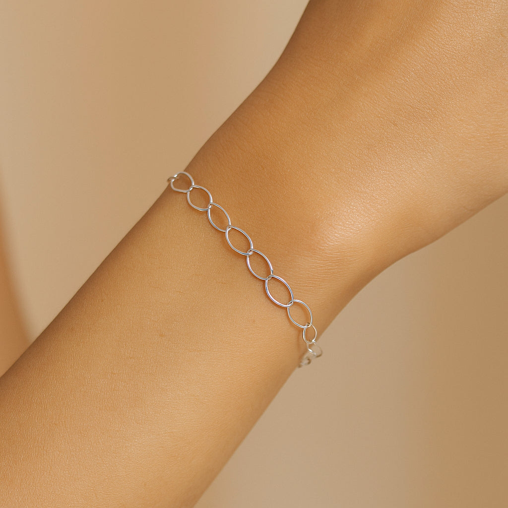Pulsera Óvalos Entrelazados