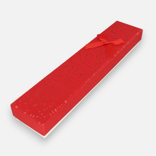 Caja de Pulsera Punto Metálico Roja
