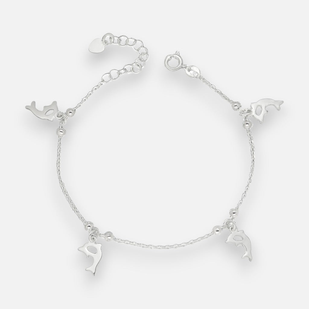 Pulsera Delfines y Esferas