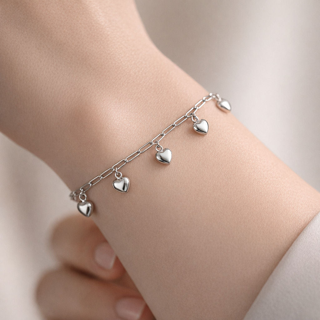 Pulsera Tradicional Corazones