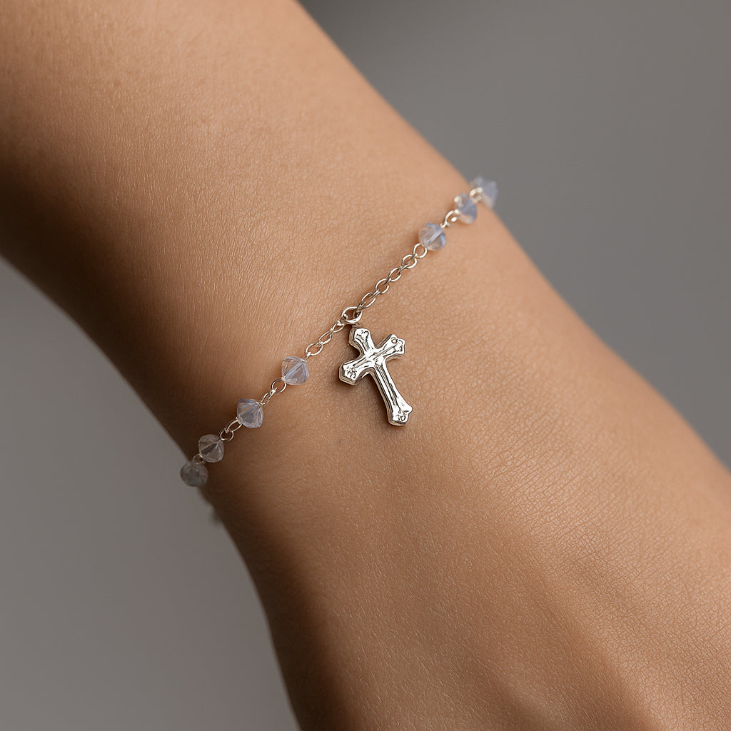 Pulsera Denario Cristales Tornasol