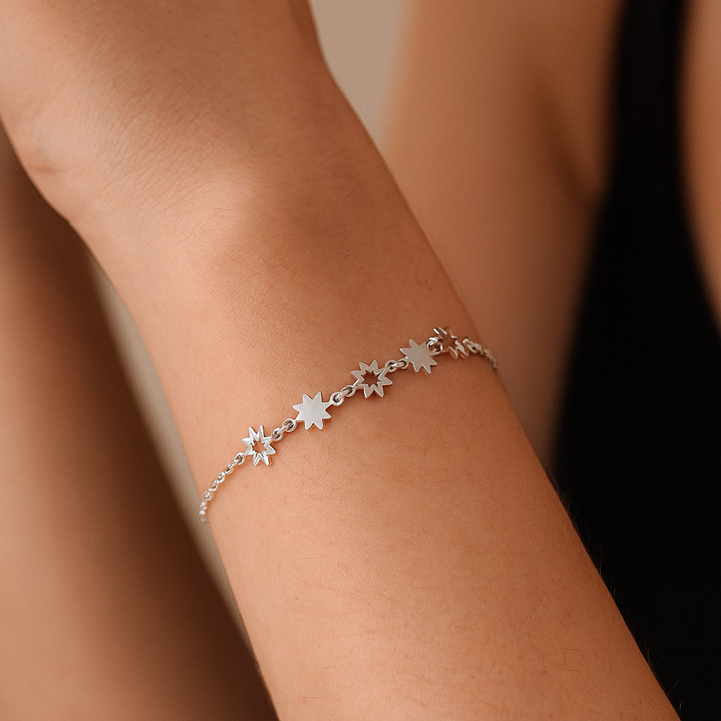 Pulsera Rolo Estrellas Fugaz