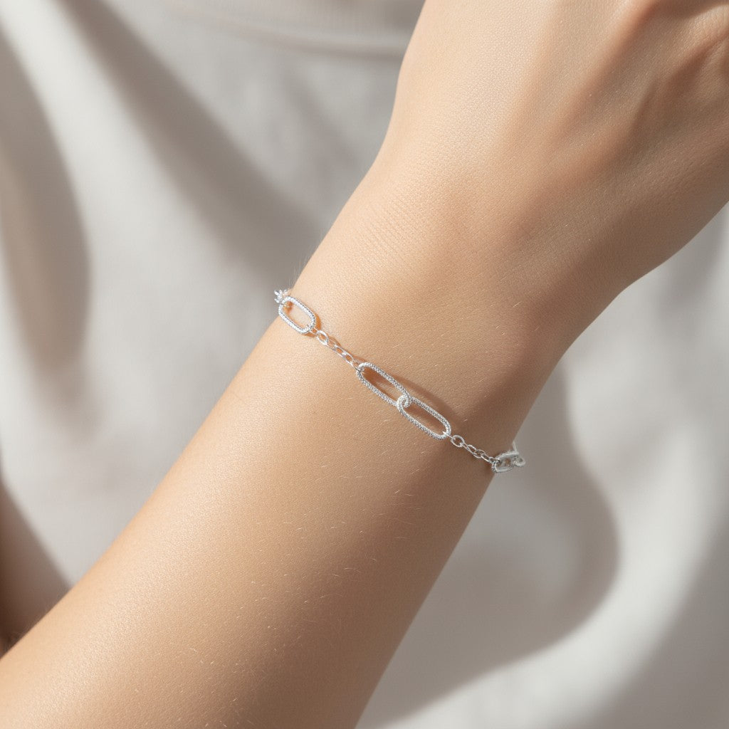Pulsera Eslabones Facetados