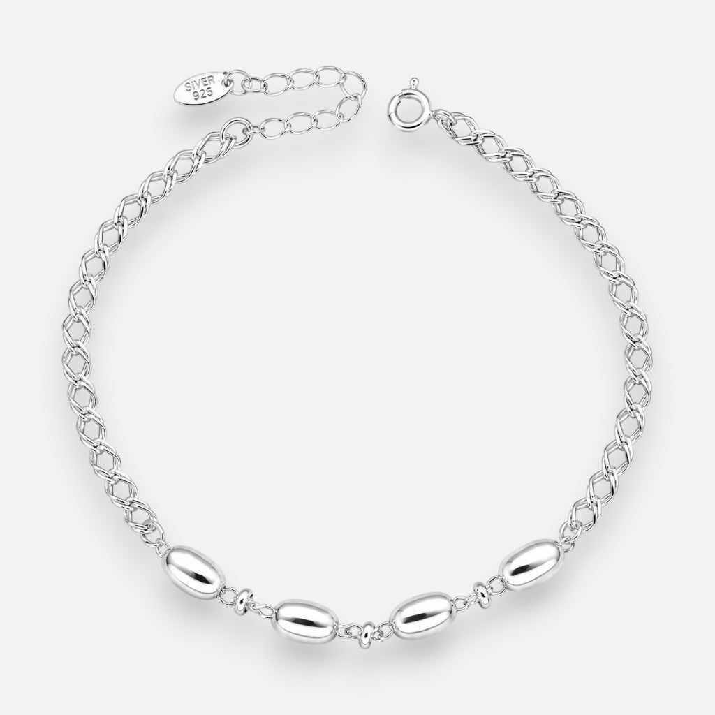 Pulsera Doble Grumet Óvalos