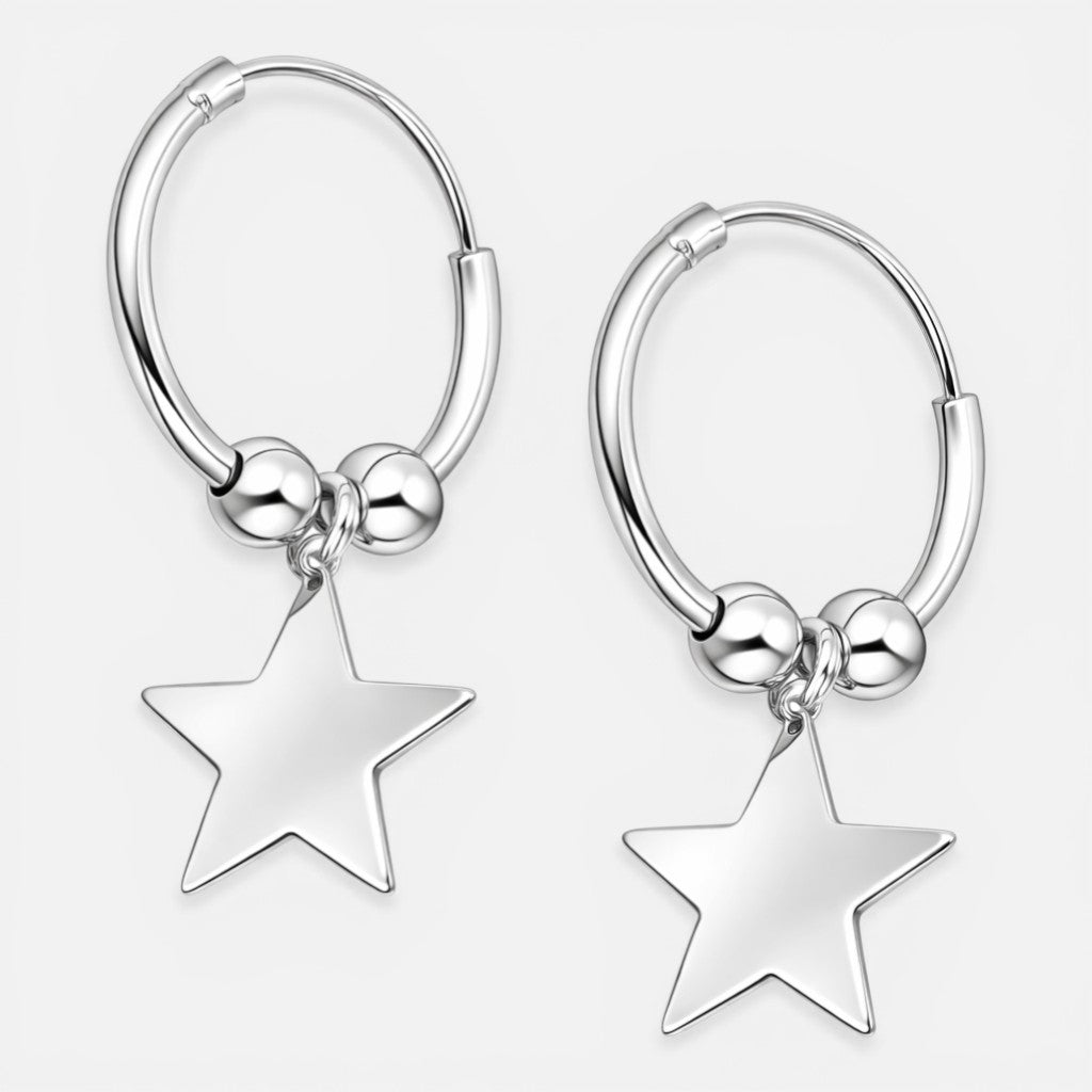 Argolla Esferas Estrella 12 mm