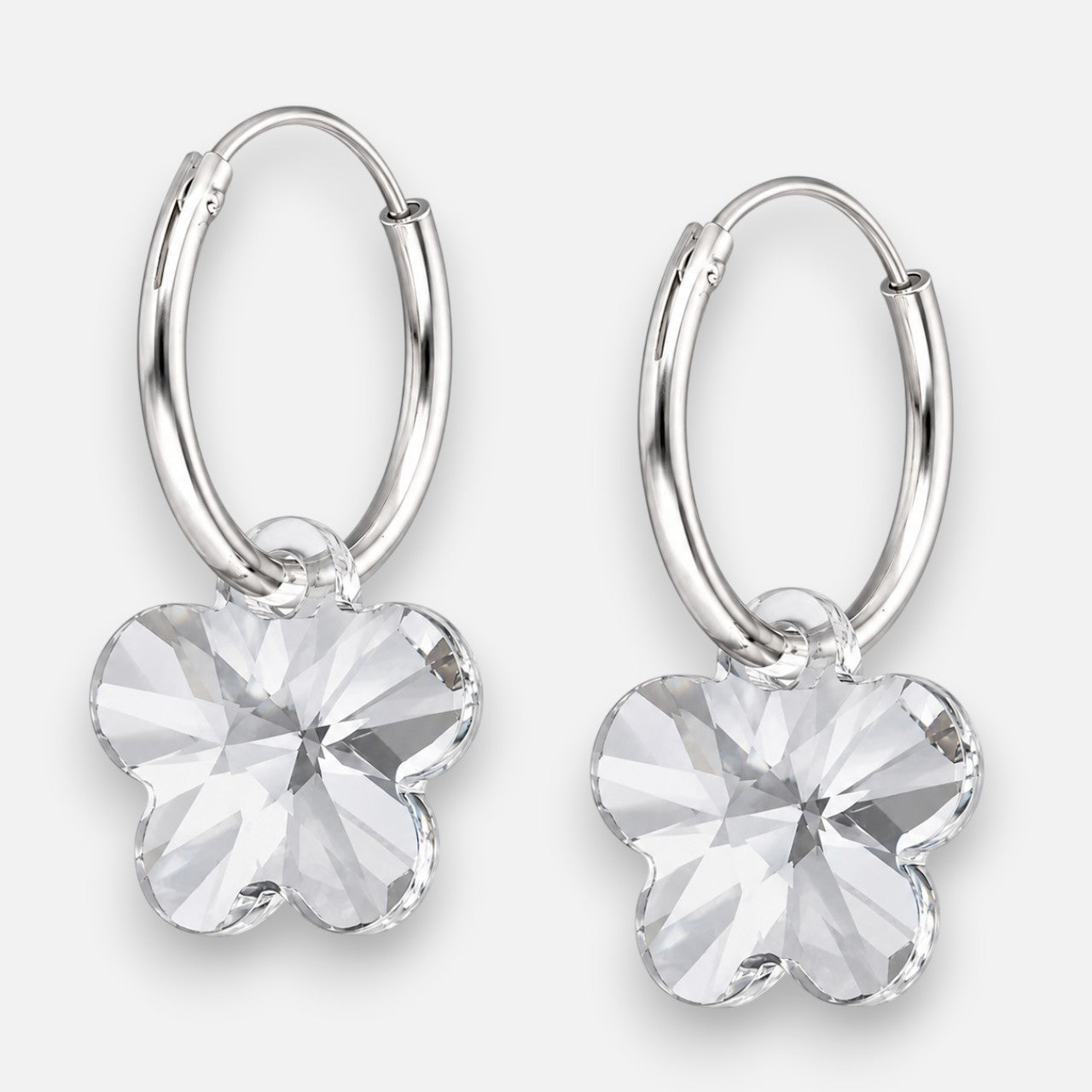 Argolla Flor Cristal Hecho con Swarovski® 14 mm