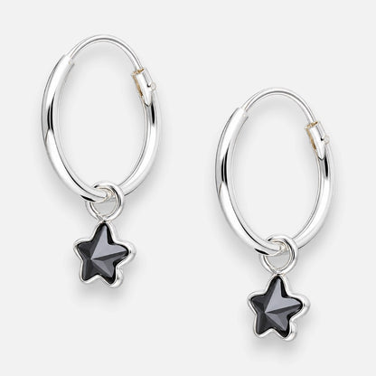 Argolla Estrella Circón Ónix 12 mm