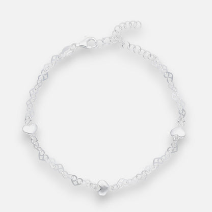 Pulsera Corazones Entrelasados