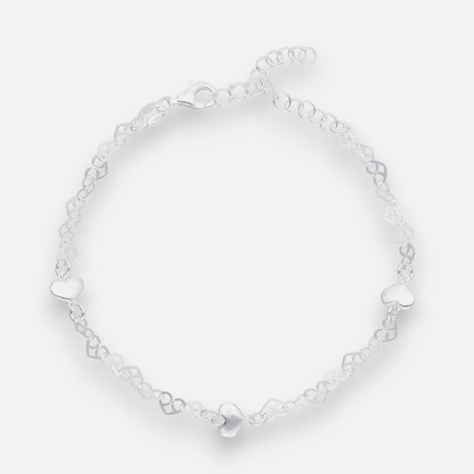Pulsera Corazones Entrelasados