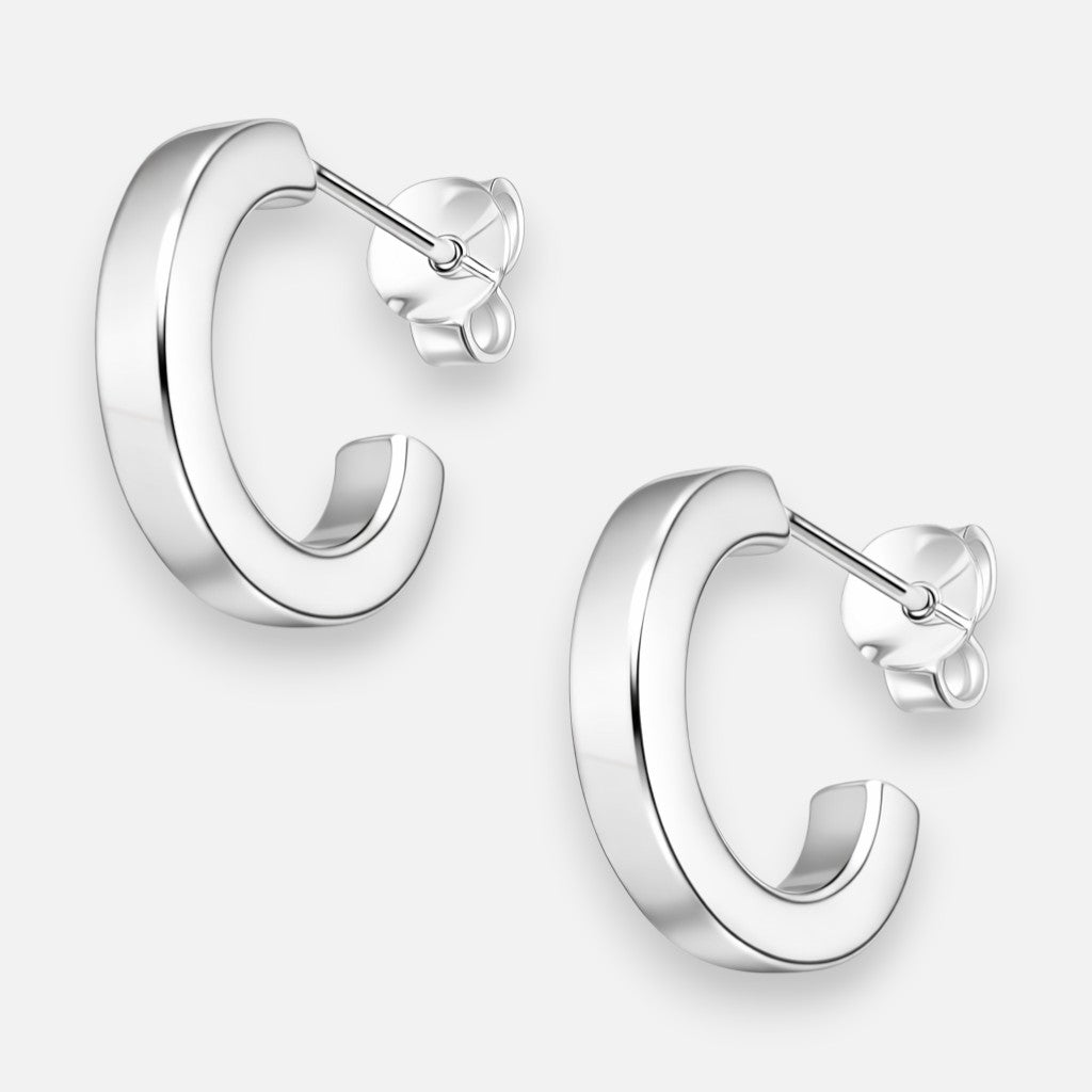 Semi Argolla Corte Cuadrado 14 mm