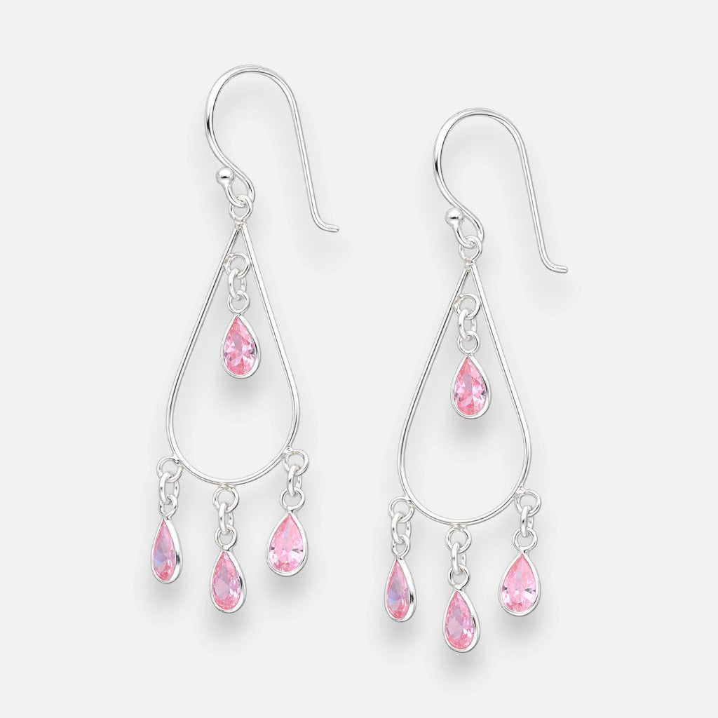 Aro Gota Circones Rosa Francia
