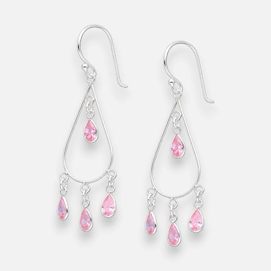 Aro Gota Circones Rosa Francia