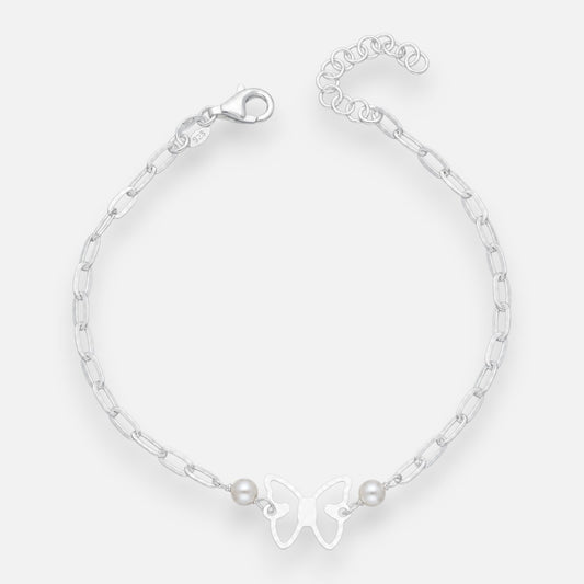 Pulsera Tradicional Mariposa Perlas
