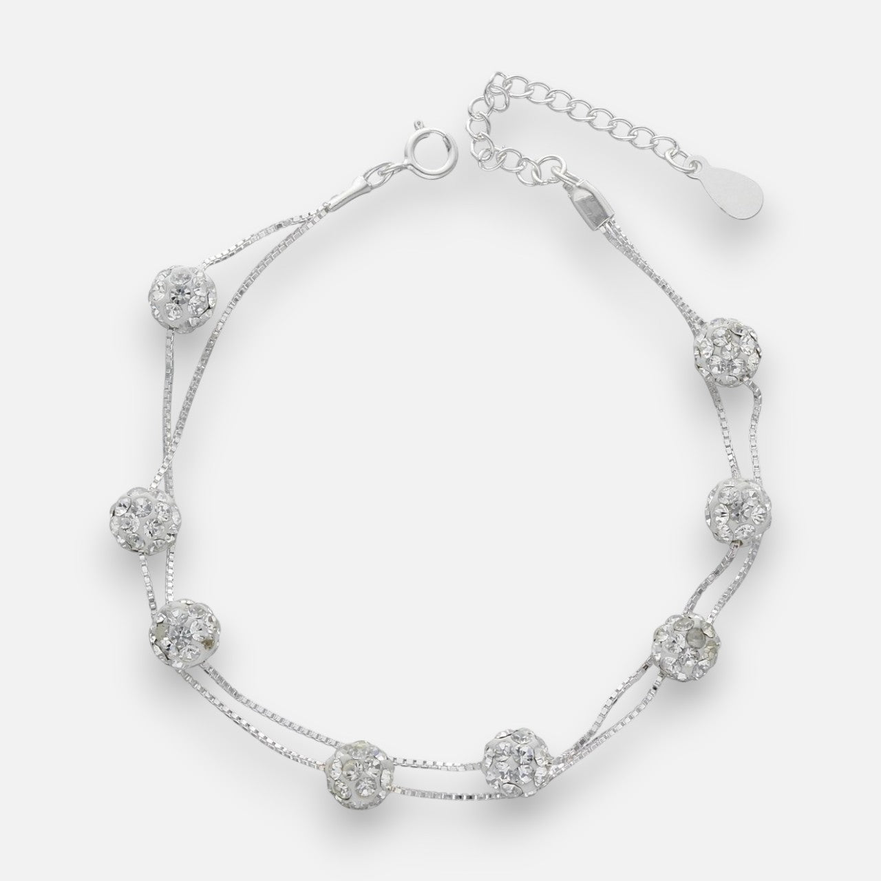 Pulsera Veneciana Doble Strass