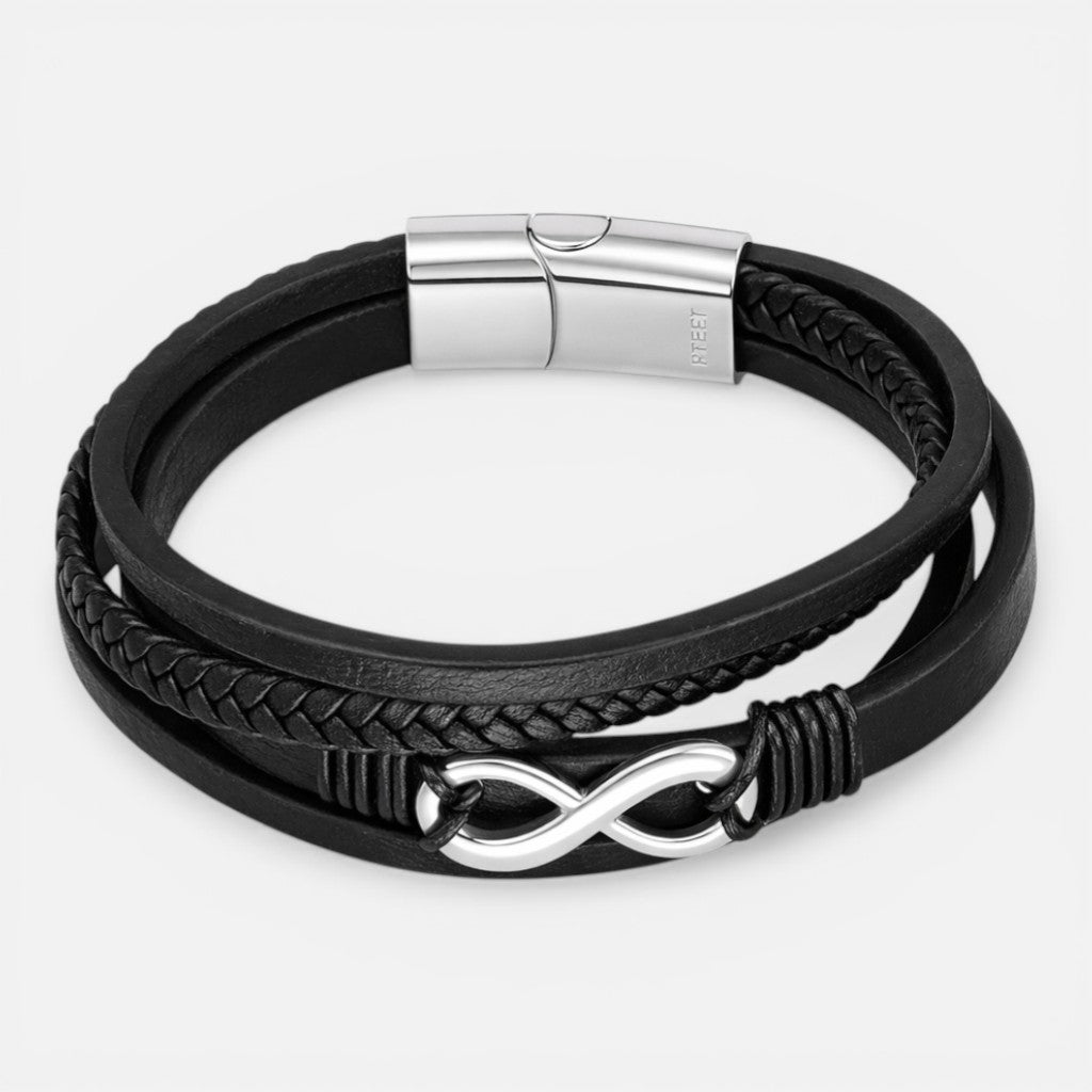 Pulsera Acero Quirúrgico Trenzada Infinito