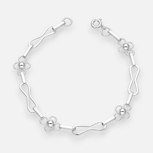 Pulsera Infinito Flores