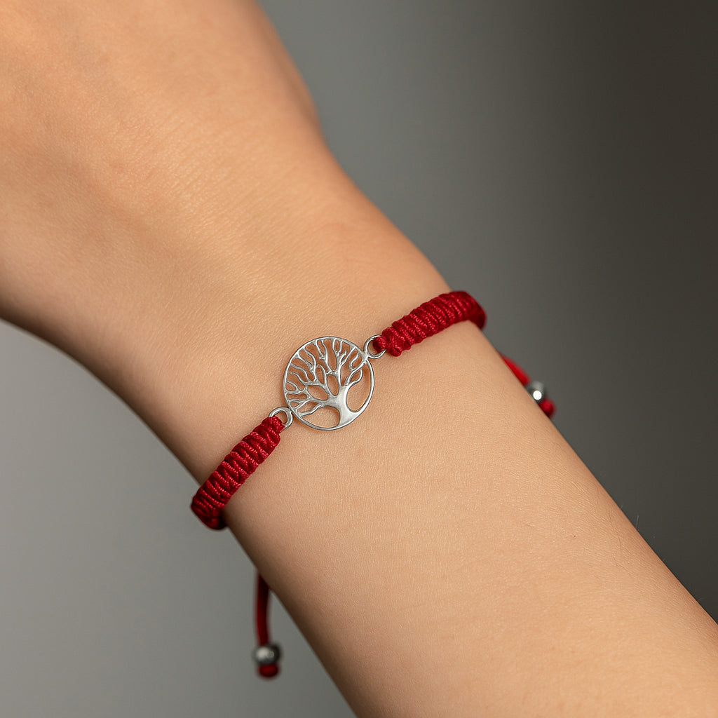 Pulsera Ajustable Trenzada Árbol de la Vida