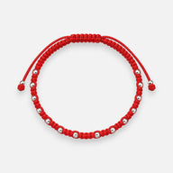Pulsera Hilo Rojo Ajustable Esferas