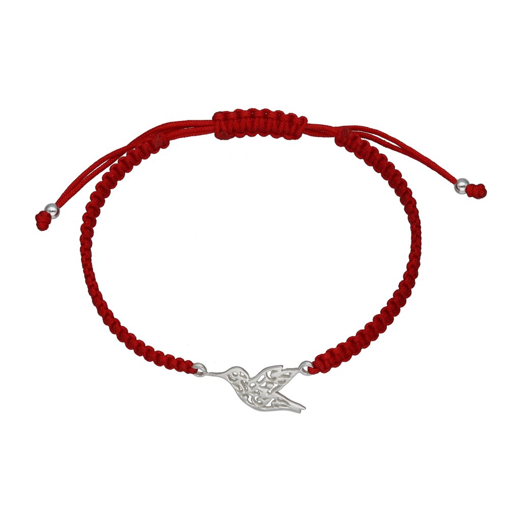 Pulsera Hilo Rojo Ajustable Colibrí