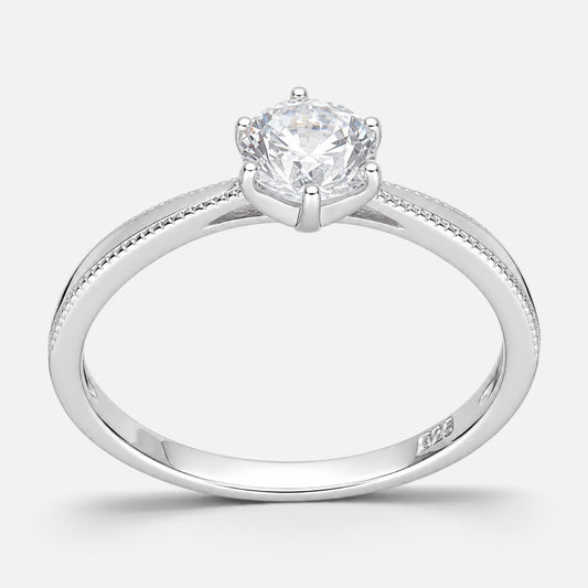 Anillo Circón Solitario