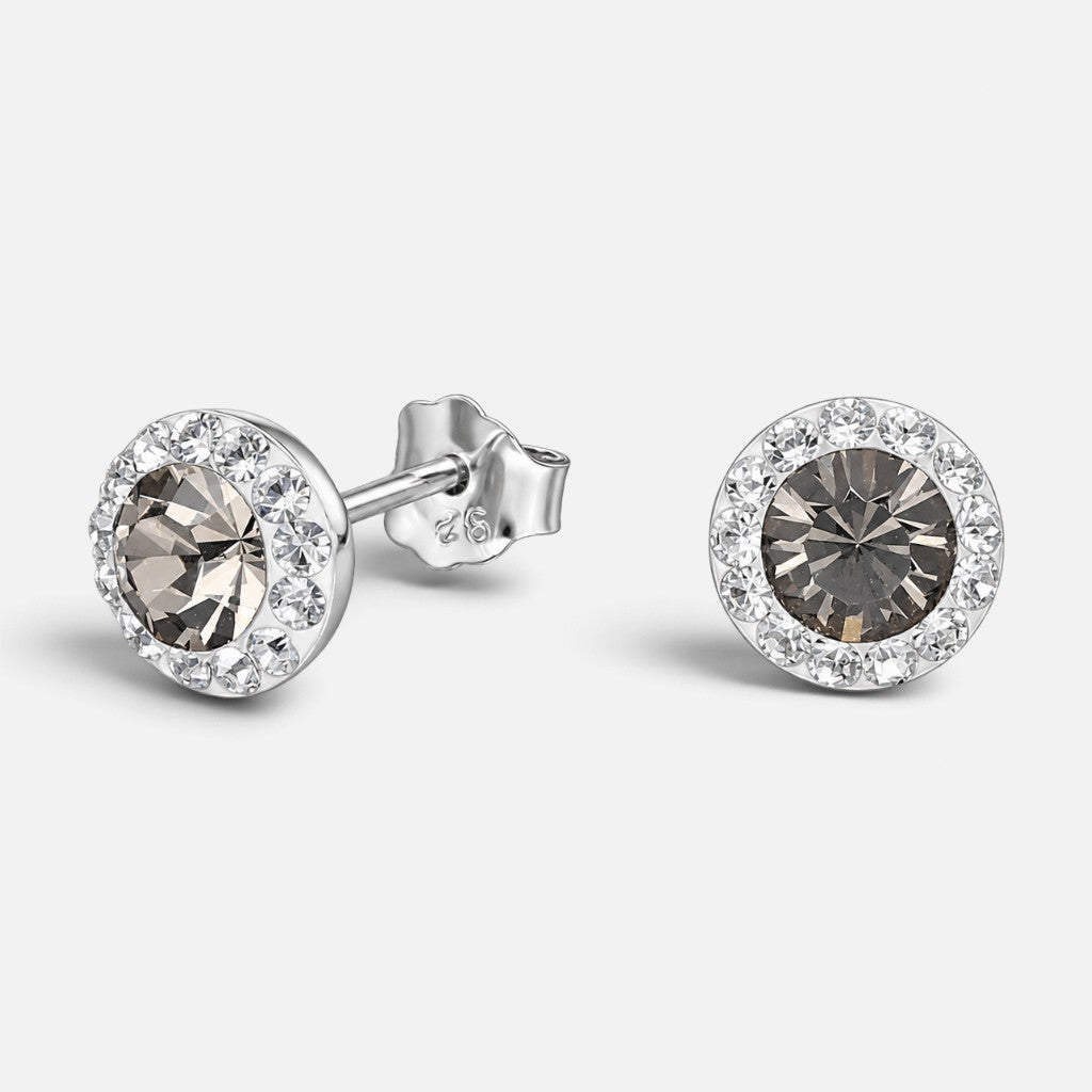 Aro Cristal Hecho con Swarovski® Gris Strass