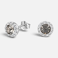 Aro Cristal Hecho con Swarovski® Gris Strass