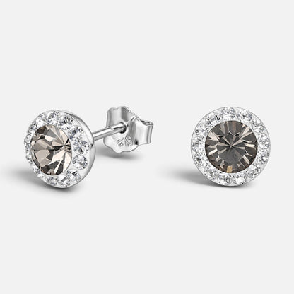 Aro Cristal Hecho con Swarovski® Gris Strass