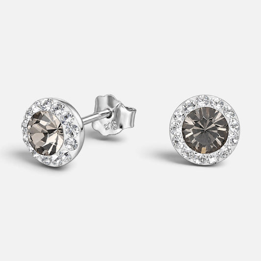 Aro Cristal Hecho con Swarovski® Gris Strass
