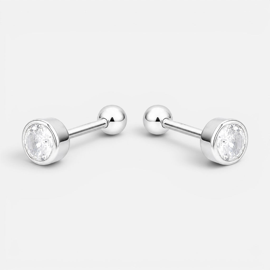 Aro con Tope Circón 4 mm