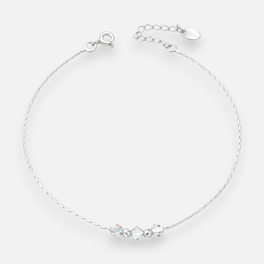 Pulsera Cobra Esferas Cristales Hecho con Swarovski® Tornasol