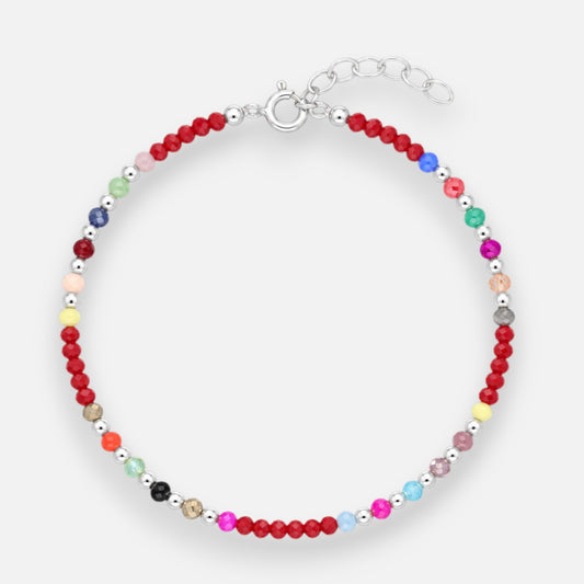 Pulseras Esferas Cristales Multicolor