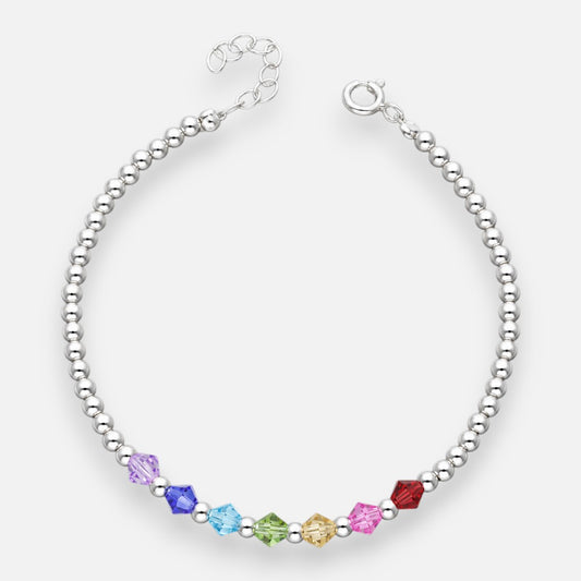 Pulsera Esfera Cristales Multicolor